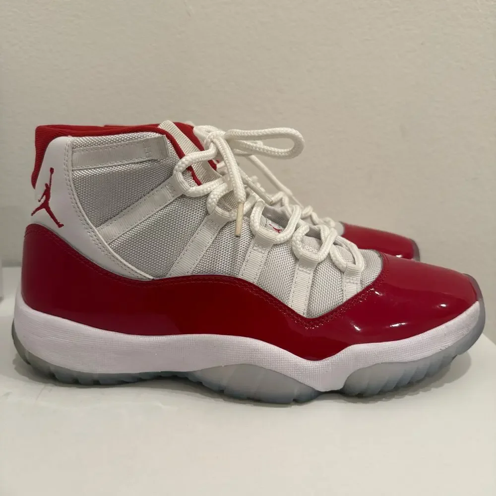 Nike Air Jordan 11 Cherry Varsity Red Retro High Sneakers Men’s Sz 12 CT8012-116